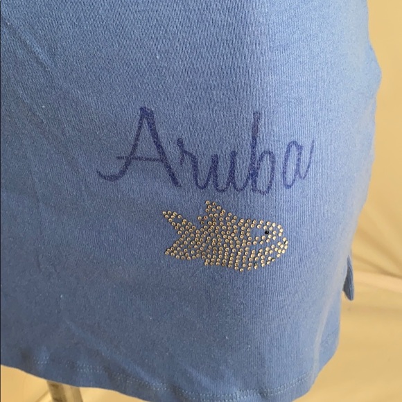 Pirana Joe blue sleeveless tank dress - Picture 4 of 11